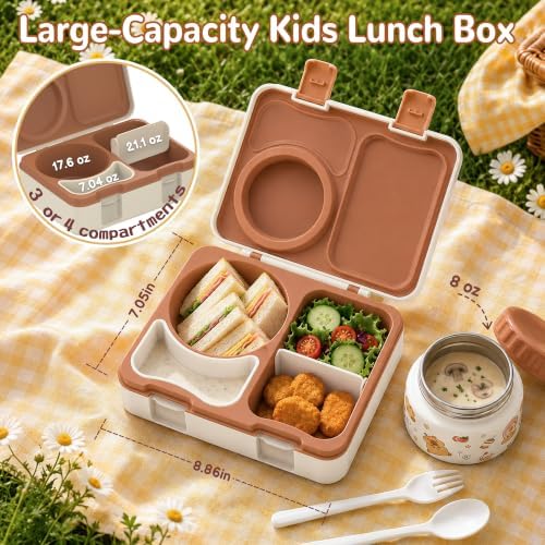 Kids Insulated Lunch Box with 8OZ Thermo Food Jar