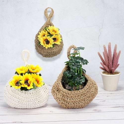 PATIKIL Hanging Fruit Baskets for Kitchen, 3 Sizes Teardrop Home Decor