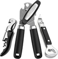 3PCS Can Opener Manual & Bottle Opener & Wine Opener, Smooth Edge Can Openers by Unknown