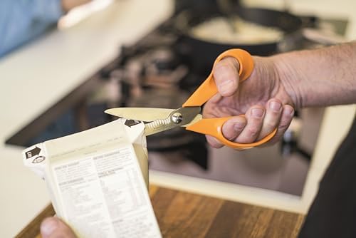 Fiskars Kitchen Scissors, Total Length: 18 cm, Quality Steel/Synthetic