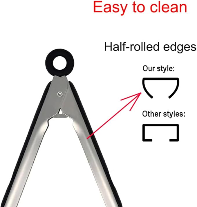 600℉ Heat Resistant Kitchen Tongs - Image 3