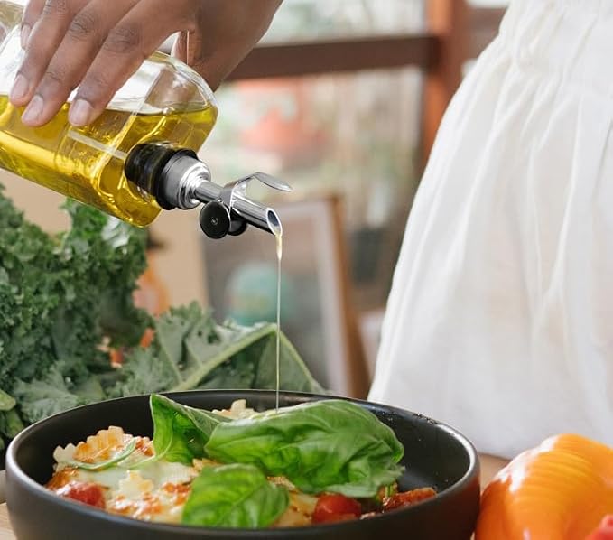 Pafusen 6 Pack Auto Flip Olive Oil Dispenser, Liquor Pour Spout, Oil Dispenser - Image 8