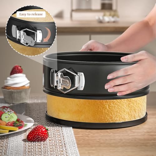 131Pcs Springform Pan Cake Pan Sets for Baking Non-Stick Cake