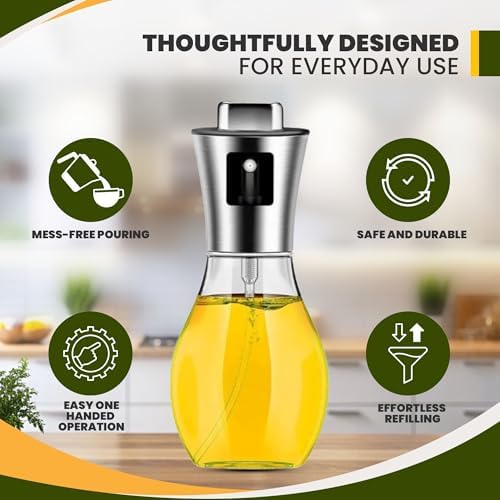Fourteen Homes Glass Oil Dispenser, 200 ml