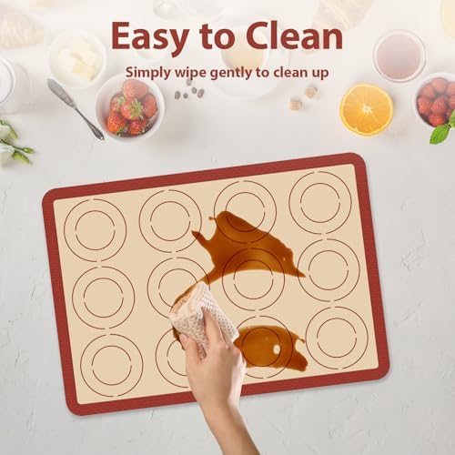Silicone Baking Mat Set of 6, Nonstick & Reusable