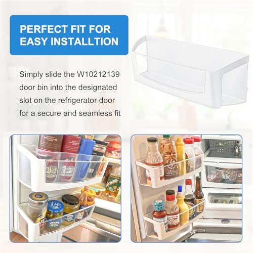 WPW10212139 Refrigerator Door Shelf Bin Compatible with Whirlpool