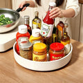 Lazy Susan Organizer Turntable, 11.8" Rotating Spice Rack Organization with Non-Slip Base & Raised Lip, Pantry Organizers and Storage for Cabinet, Kitchen, Bathroom, Countertop, Refrigerator