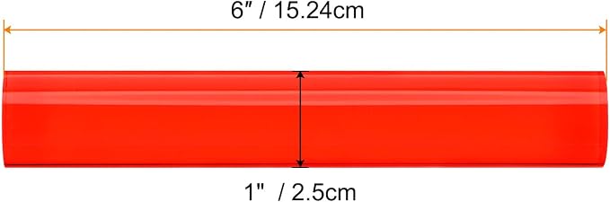 HARFINGTON Acrylic Clay Roller 6 Inch x 1 Inch Solid Non-Stick Plastic Round - Image 2