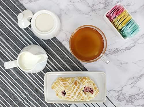 Darware Sugar and Creamer Set; 3-Piece Set w/Cream Pitcher, Sugar