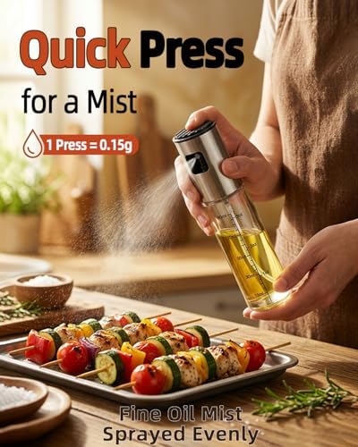 3.5oz/100ml Olive Oil Sprayer, Stainless Steel