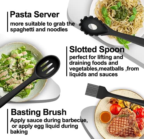 43 Pcs AIKKIL Kitchen Utensils Set, Heat Resistant Silicone Cooking Kitchen - Image 3