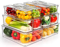 ZIJUND 14 Packs Fridge Organizer Bins