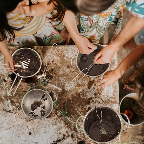 13Pcs Kids Pretend Play Kitchen Accessories Pots and Pans Playset