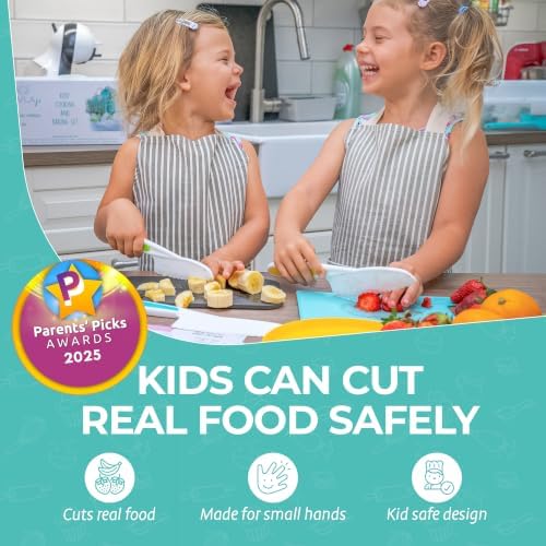 Tovla Jr. Kid Safe Knife Cooking Set | Montessori Kitchen Tools | Ages