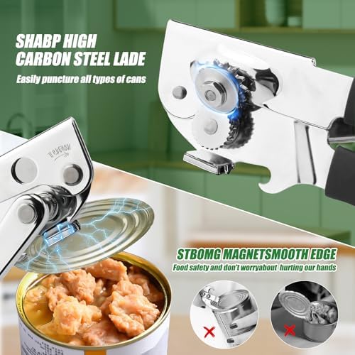 Commercial Can Opener Stainless Steel Handheld Can Opener Smooth Edge