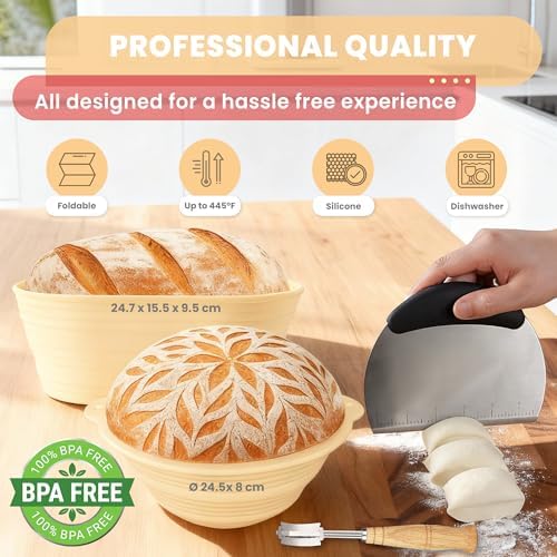 Sourdough Starter Kit with 24oz Fermentation Jar