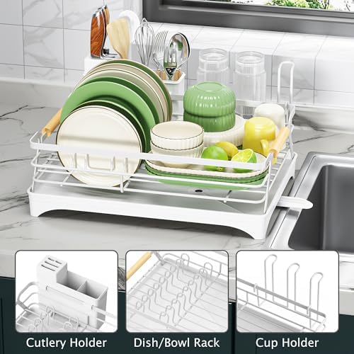 Epicano Dish Drying Rack, White