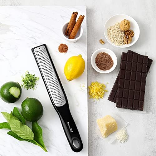 Spring Chef Professional Box Grater, Large & Premium Handheld Zester