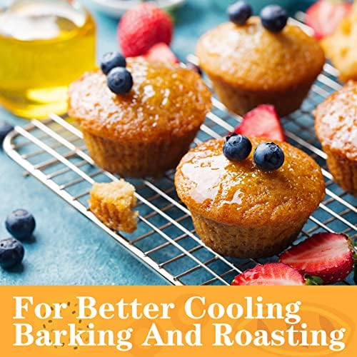 meekoo 8 Pieces Cooling Rack for Baking Cookie Cooling Wire Racks 16 x