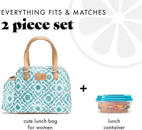 Fit & Fresh Insulated Leakproof & Stain-Resistant Large Lunch Box For