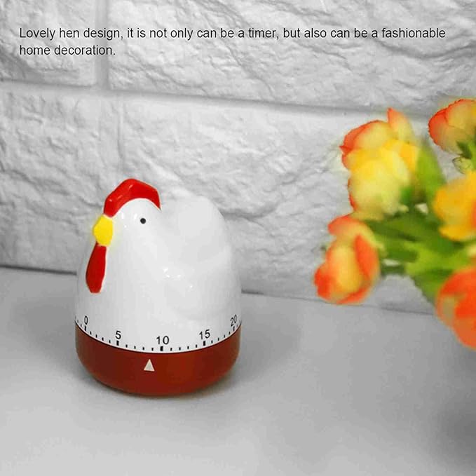 Kitchen Timer Cute, Lovely Egg Time Meter, Chicken Mechanical Wind up Timer - Image 4