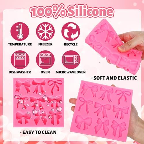JarThenaAMCS Bow Fondant Silicone Mold