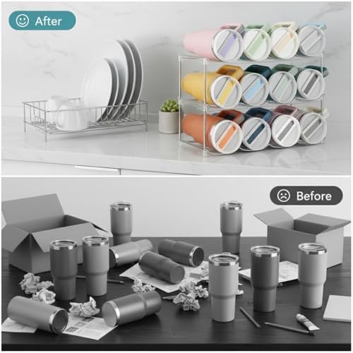 Stackable Water Bottle Organizer for Stanley 40 oz Tumbler