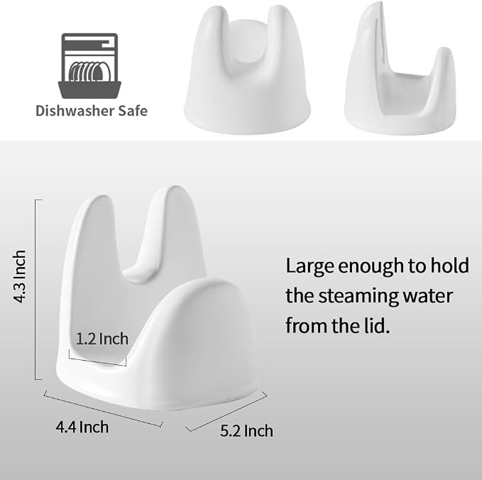 Nihow Pot Lid Holder: Stable Ceramic Pan Lid Holder - Image 2