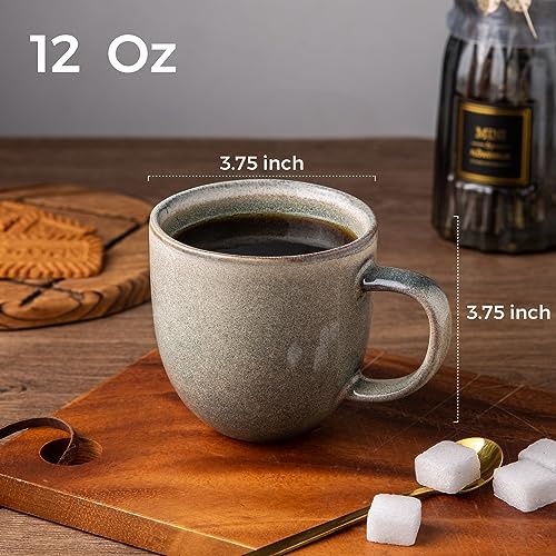 AmorArc 12oz Coffee Mugs, Ceramic Coffee Mugs set of 6 for Man, Woman