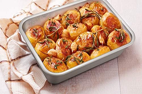 P&P CHEF Stainless Steel Lasagna Pan, Rectangular Baking Pan 12.7"