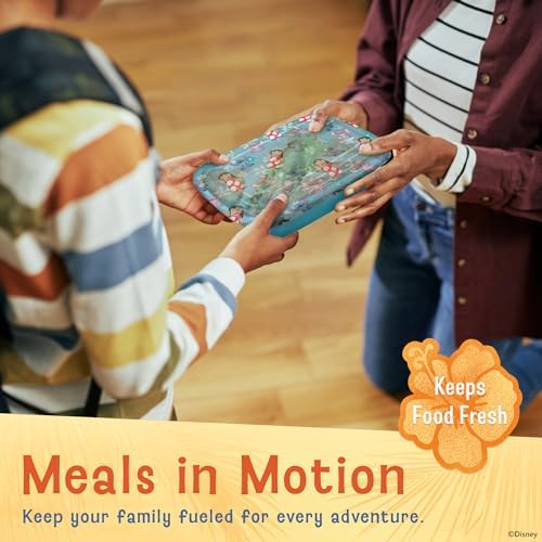 Disney Stitch Meal Prep Containers, 20-Piece 33.8oz, Freezer Safe
