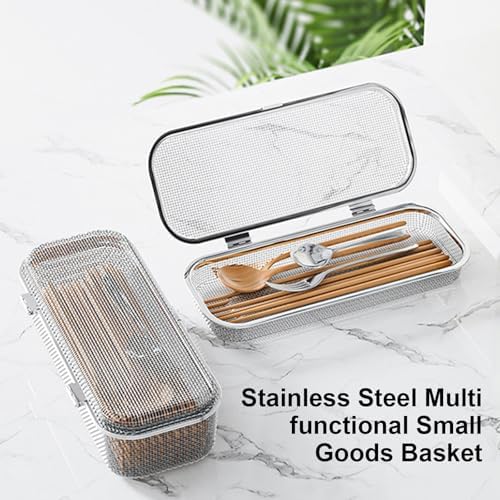Stainless Steel Utensil Basket For Kitchen Dishwasher Safe Drying Rack