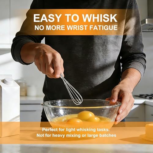 50 Pack Mini Whisk Stainless Steel - 6 Inch Small Whisks for Cooking