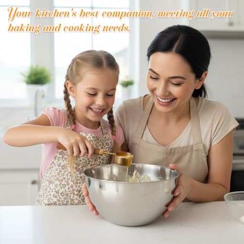 Gold Measuring Spoons Set of 4, Stainless Steel Coffee Measuring Scoop