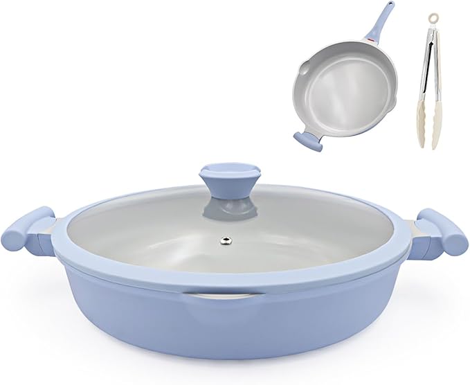 AIKENBBKK Ceramic Frying Pan Skillet Nonstick by AIKENBBKK