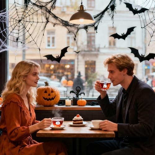 Halloween Tea Infuser Set, 2 PCS Cubic Tea Strainers for Loose Leaf