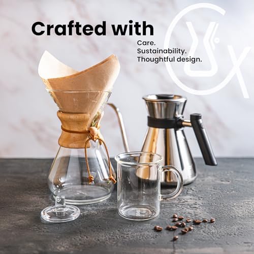 CHEMEX Bundle, 8-Cup, 100 ct Square Filters