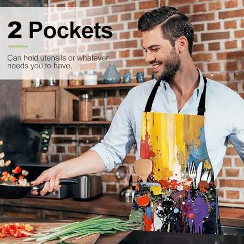 Apron Adjustable Waterproof with Two Deep Pockets Wowen men for Summer