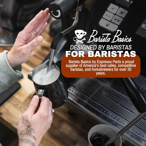 Barista Basics 20 Oz Silver Stainless Steel Milk Frother Pitcher