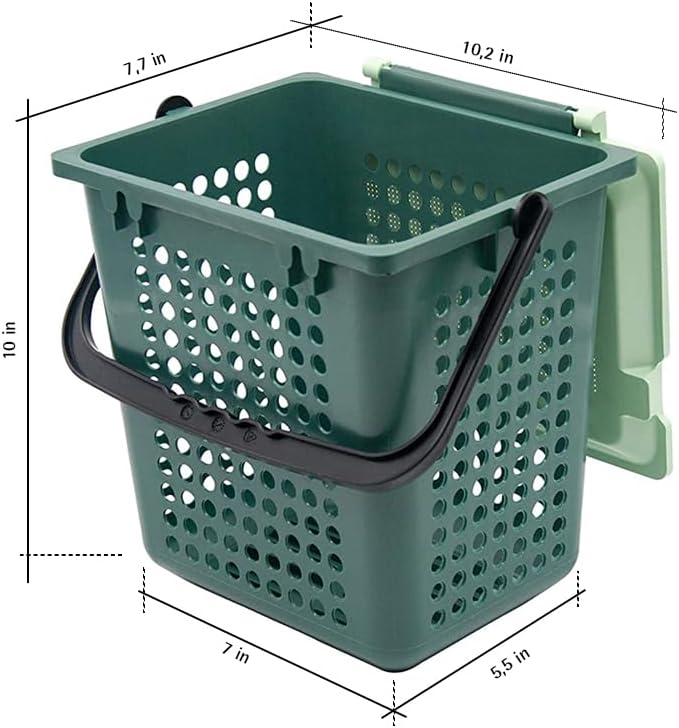 bioMat AirBox Countertop Compost Bin for 2.6 to 3 Gallon Bags