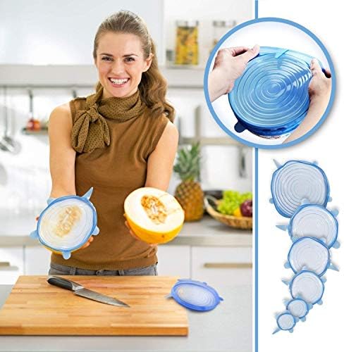 Silicone Stretch Lids, Durable & Eco-Friendly Elastic Lids