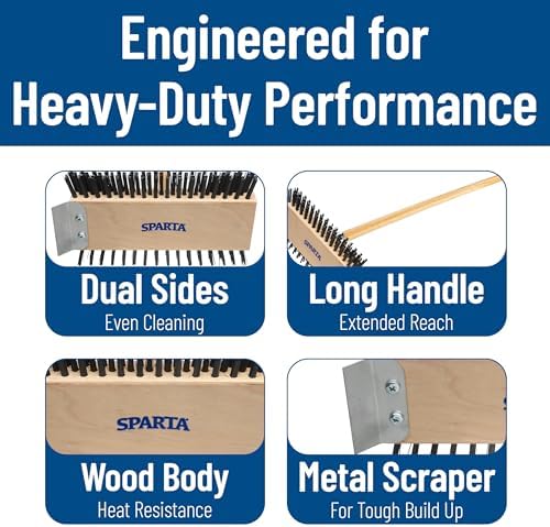 SPARTA 30-Inch Stainless Steel Grill Brush