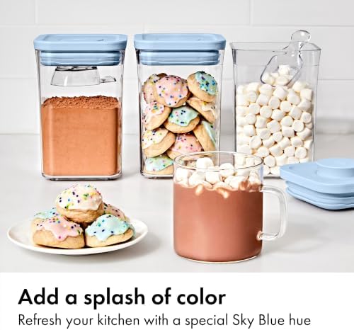 OXO Good Grips 3-Piece POP Container Set with Mini Scoops — Sky Blue
