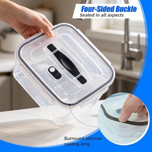 3 Pack Fruit Storage Containers for Fridge with Removable Colander