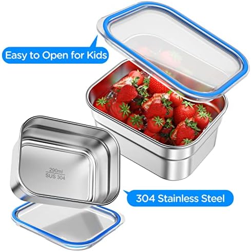 Lunch Box Stainless Steel Bento for Kids Adults Leakproof BPA-Free