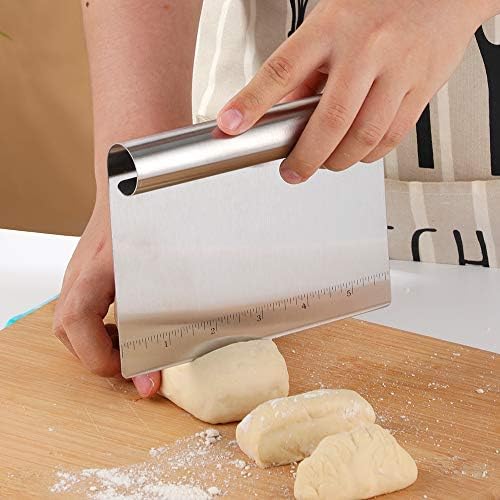 Pastry Bench Scraper,Scraper with measurements,Stainless Steel