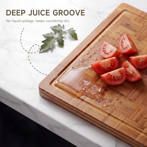 Large Cutting Board Set,Bamboo Wood Cutting Boards For Kitchen,3 Packs