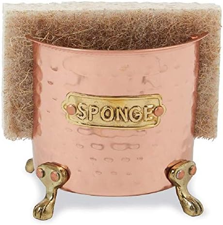 Mud Pie Copper Kitchen Sponge Holder Caddy