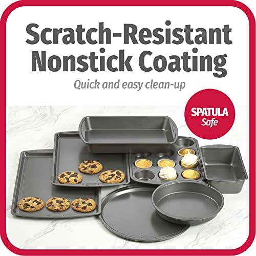 GoodCook Everyday 7-Piece Non-Stick Bakeware Set – 2 Cookie Sheet
