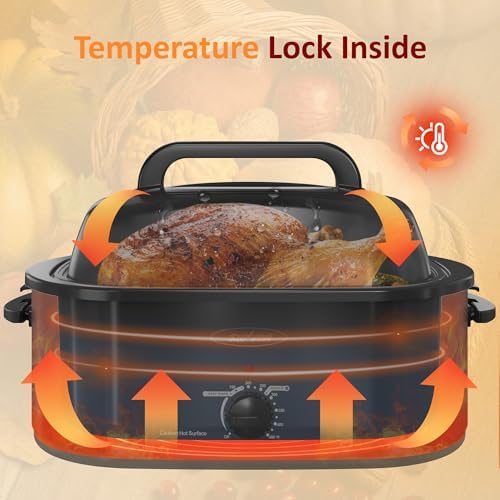 Sunvivi Electric Roaster, 28-Quart Electric Roaster Oven featuring a